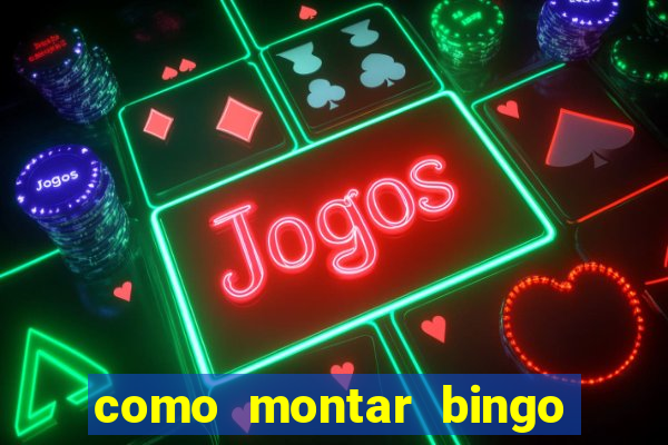 como montar bingo brinquedos toia